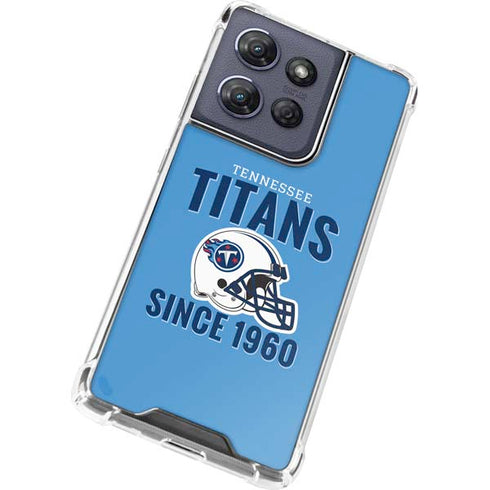 NFL Tennessee Titans Helmet Moto G Play 5G (2025) Clear Case